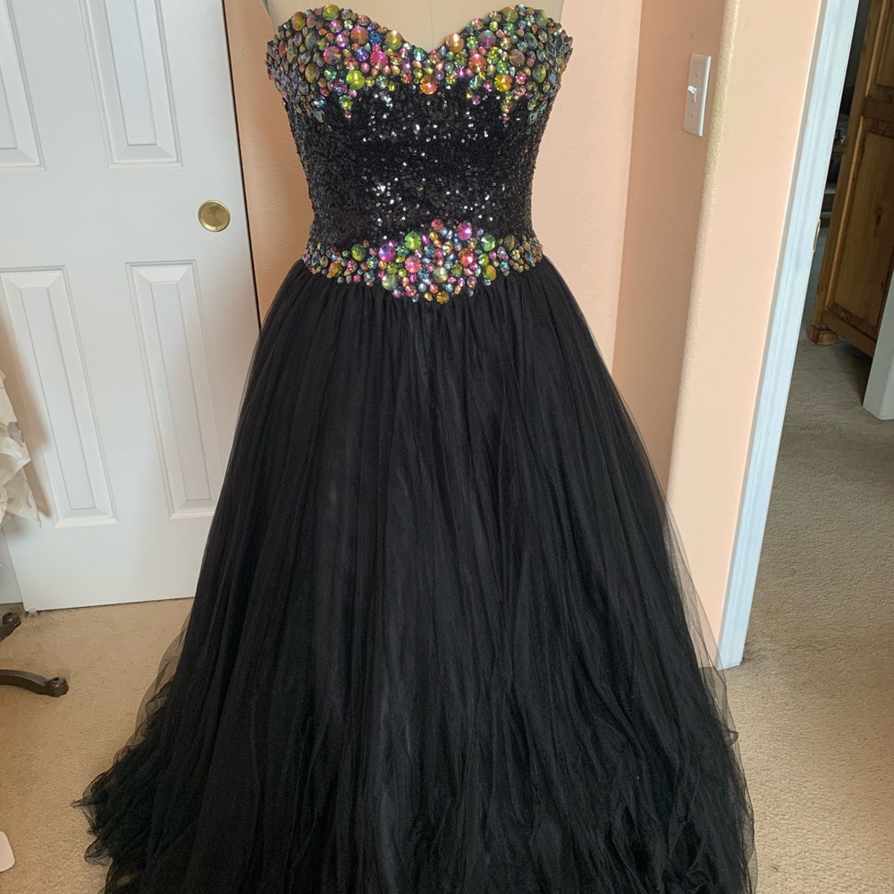 Black Ball Gown Prom Dress